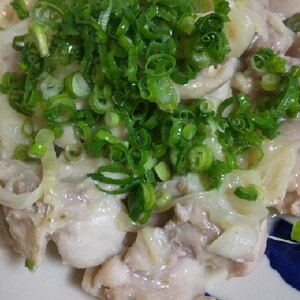 鶏肉と玉ねぎの柚子胡椒&マヨ炒め